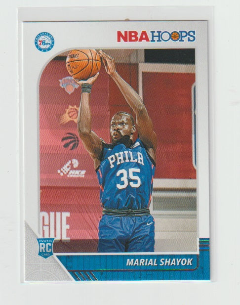 2019-20 Hoops Rookie RC Card #252 Marial Shayok