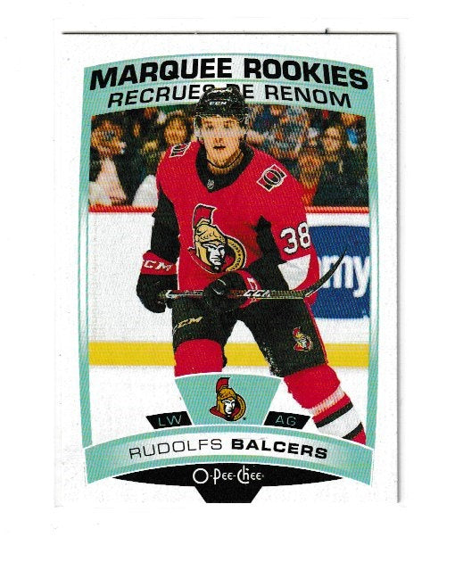 2019-20 O-Pee-Chee Marque Rookies #525 Rudolfs Balcers