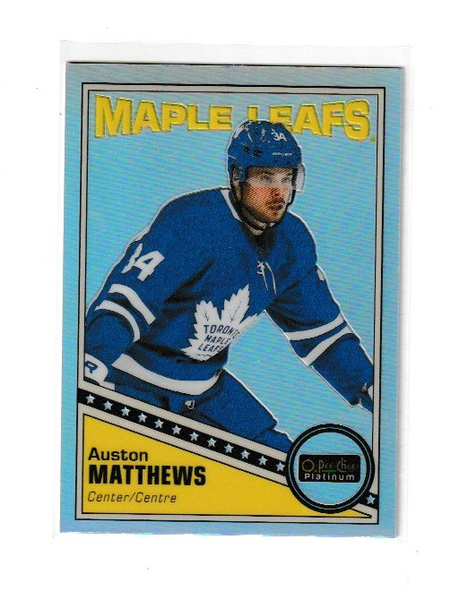 2019-20 O-Pee-Chee Platinum Retro Rainbow #R-34 Auston Matthews