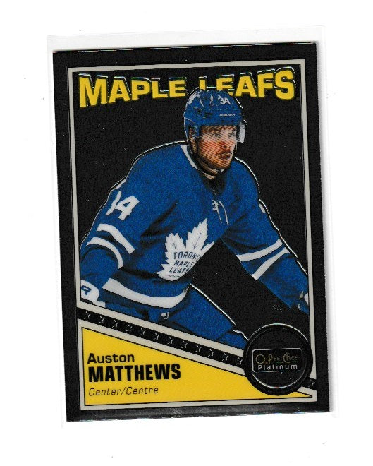 2019-20 O-Pee-Chee Platinum Retro #R-34 Auston Matthews