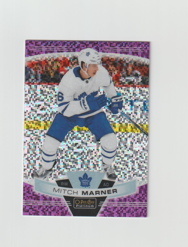 2019-20 O-Pee-Chee Platinum Violet Pixels #119 Mitch Marner