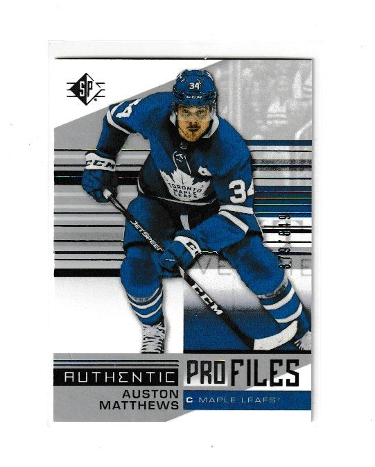 2019-20 SP Authentic Profiles #AP-AM Auston Matthews