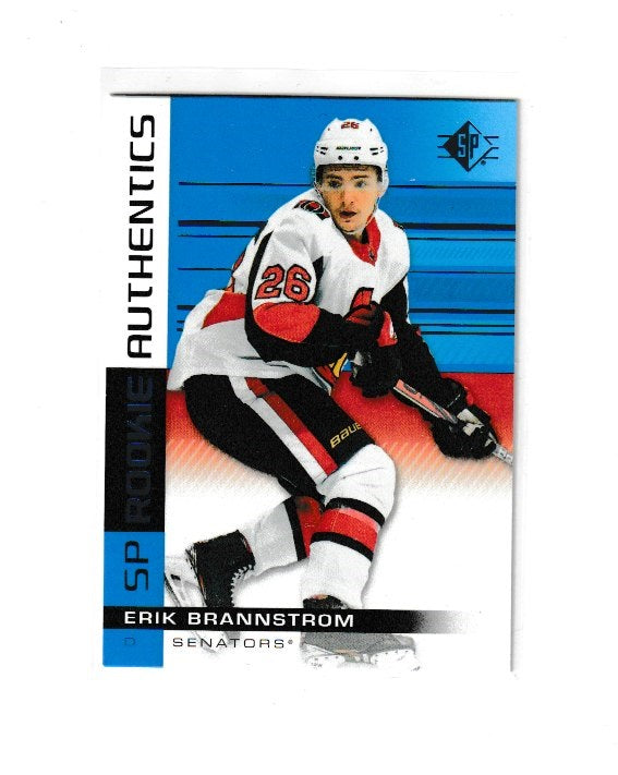 2019-20 SP Blue #105 Erik Brannstrom