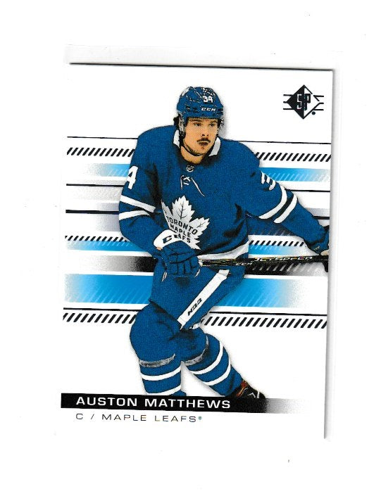 2019-20 SP Blue #70 Auston Matthews