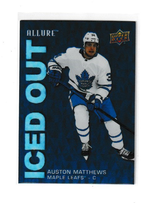 2019-20 Upper Deck Allure Iced Out #IO-AM Auston Matthews