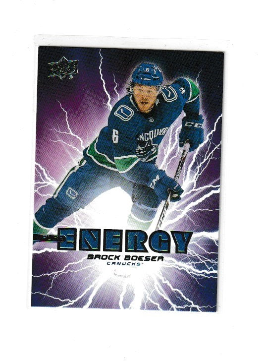 2019-20 Upper Deck Pure Energy #PE-30 Brock Boeser