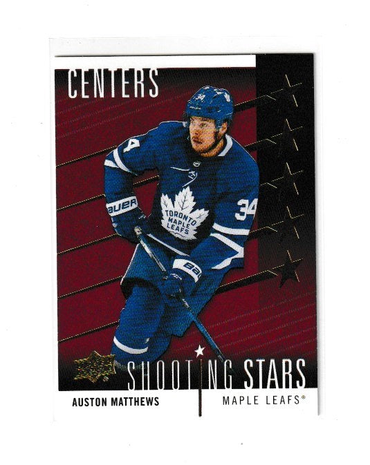 2019-20 Upper Deck Shooting Stars Centers Red #SSC-3 Auston Matthews