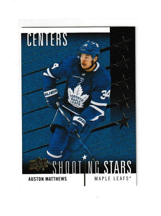 2019-20 Upper Deck Shooting Stars Centers #SSC-3 Auston Matthews