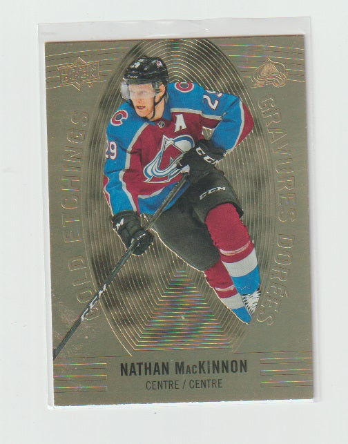 2019-20 Upper Deck Tim Hortons Gold Etchings #GE-2 Nathan MacKinnon