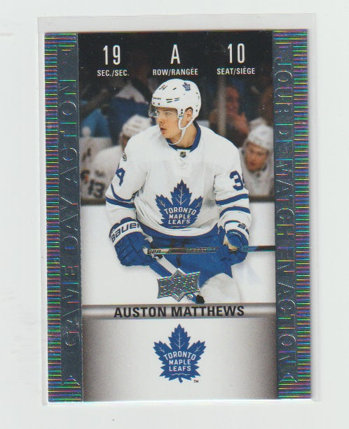 2019-20 Upper Deck Tim Hortons Historic Game Day Action #HGD-10 Auston Matthews