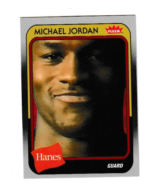 2019 Fleer Hanes Michael Jordan Red Foil #MJ-20 Michael Jordan