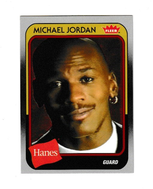 2019 Fleer Hanes Michael Jordan Red Foil #MJ-7 Michael Jordan