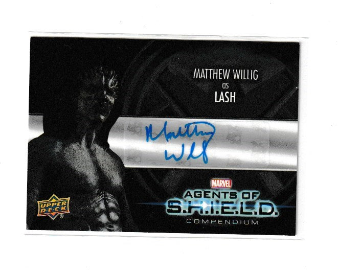 2019 Marvel Agents of S.H.I.E.L.D. Compendium Autographs #AA-MW Matthew Willig as Lash