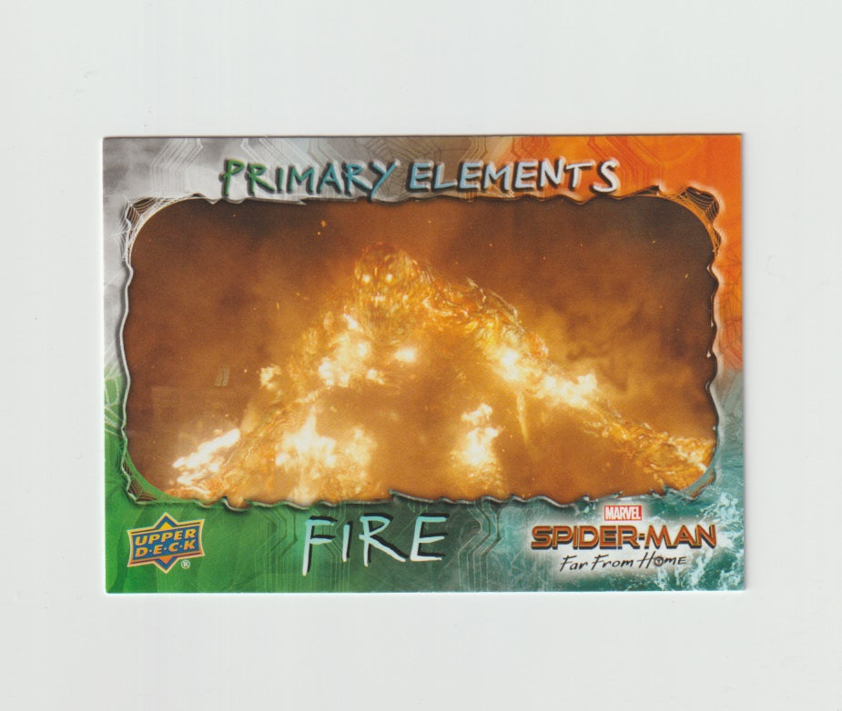 2019 Spider-Man far From Home Primary Elements #E-4 Fire