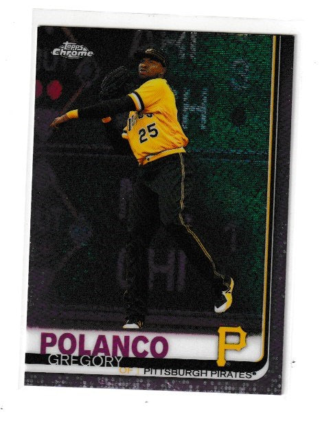 2019 Topps Chrome Pink Refractors #159 Gregory Polanco