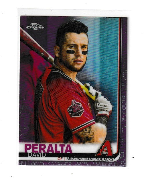 2019 Topps Chrome Pink Refractors #9 David Peralta