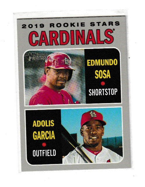 2019 Topps Heriatage Rookie #286 Edmundo Sosa & Adolis Garcia