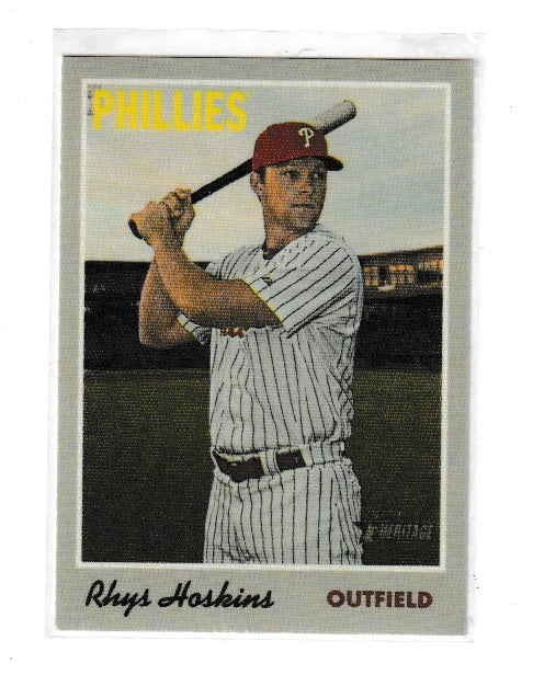 2019 Topps Heritage '70s Topps Stickers #12 of 15 Rhys Hoskins