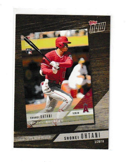 2019 Topps '18 Topps Now Review #TN-3 Shohei Ohtani