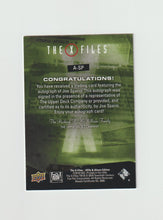 Load image into Gallery viewer, 2019 X-Files Paranormal Script Autographs #A-SP Joe Spano as Mike Millar
