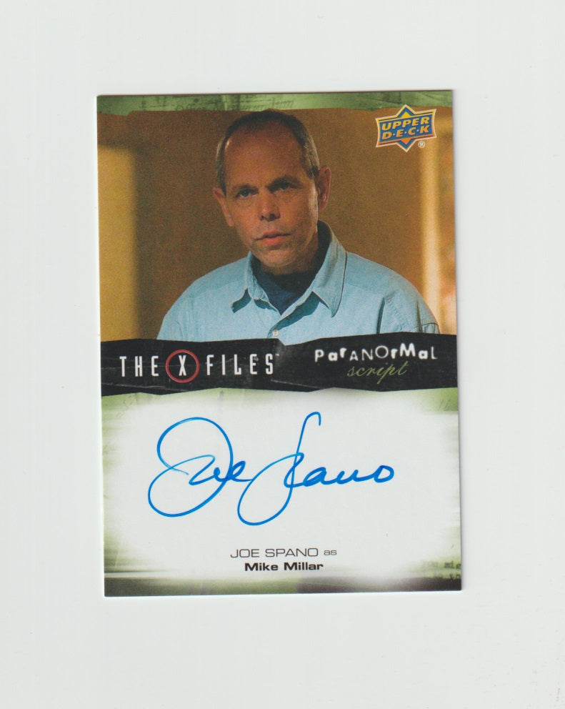 2019 X-Files Paranormal Script Autographs #A-SP Joe Spano as Mike Millar
