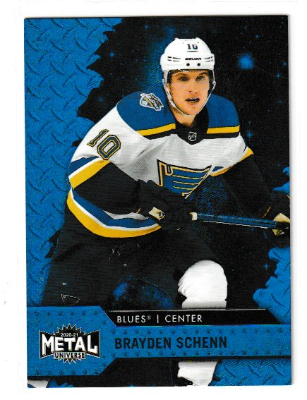 2020-21 Metal Universe Blue Spectrum #54 Brayden Schenn