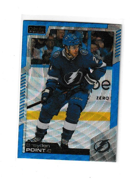 2020-21 O-Pee-Chee Platinum Blue Surge #102 Brayden Point