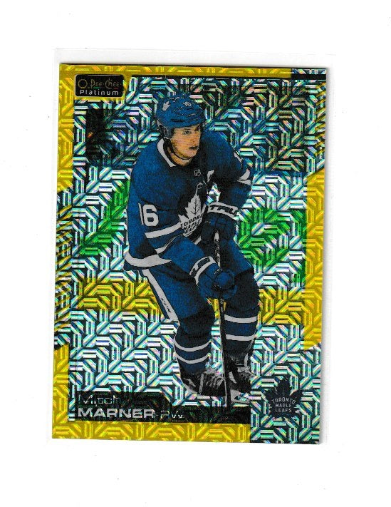 2020-21 O-Pee-Chee Platinum Yellow Traxx #144 Mitch Marner