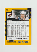 Load image into Gallery viewer, 2020-21 O-Pee-Chee Platinum Yellow Traxx #76 Phil Kessel
