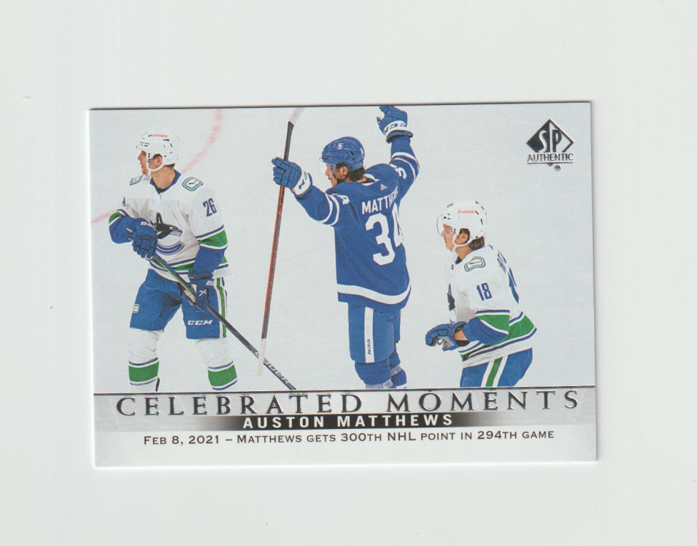 2020-21 SP Authentic Celebrated Moments #116 Auston Matthews