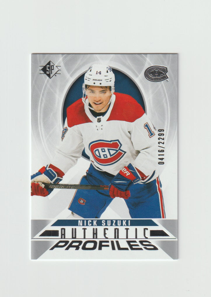 2020-21 SP Authentic Profiles #AP-10 Nick Suzuki