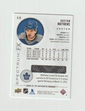 Load image into Gallery viewer, 2020-21 SP Authentic Spectrum FX #S-15 Auston Matthews

