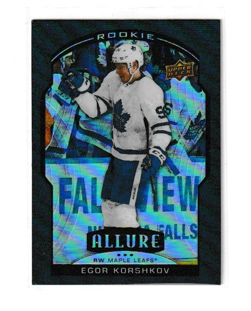 2020-21 Upper Deck Allure Black Rainbow Rookie #85 Egor Korshkov