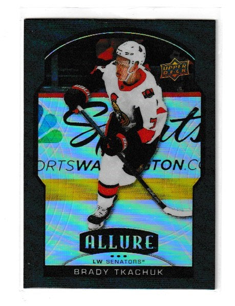 2020-21 Upper Deck Allure Black Rainbow #28 Brady Tkachuk