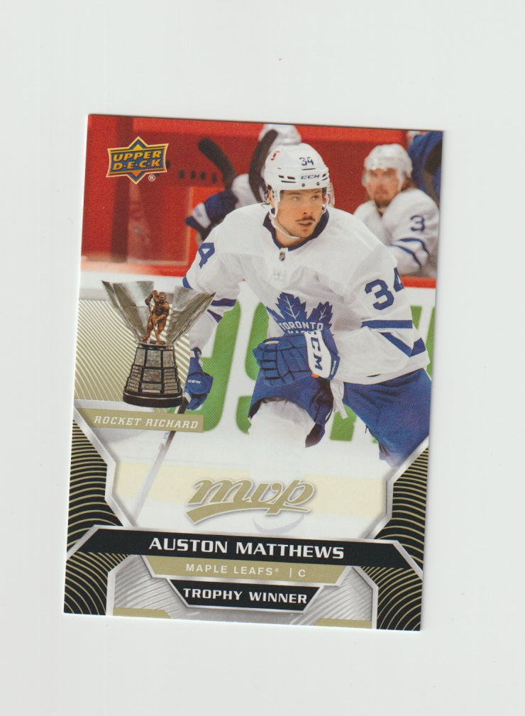 2020-21 Upper Deck MVP Predictor Winners #PW-RR Auston Matthews