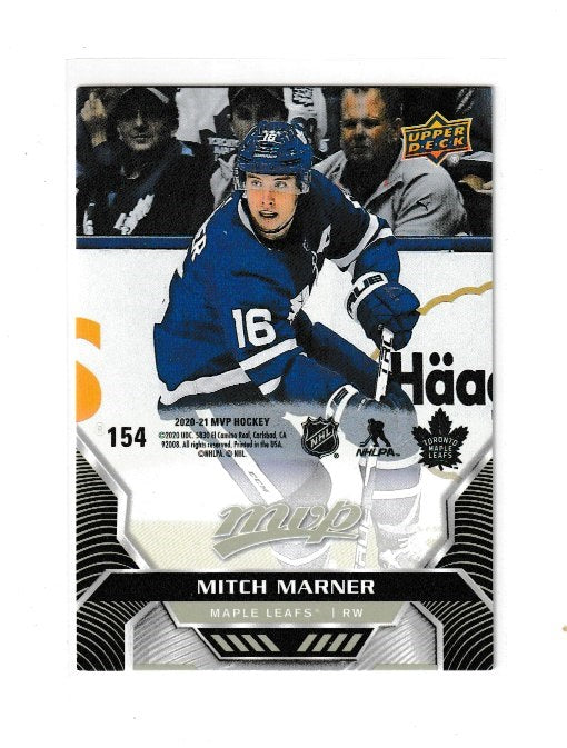2020-21 Upper Deck MVP Puzzle Back #154 Mitch Marner