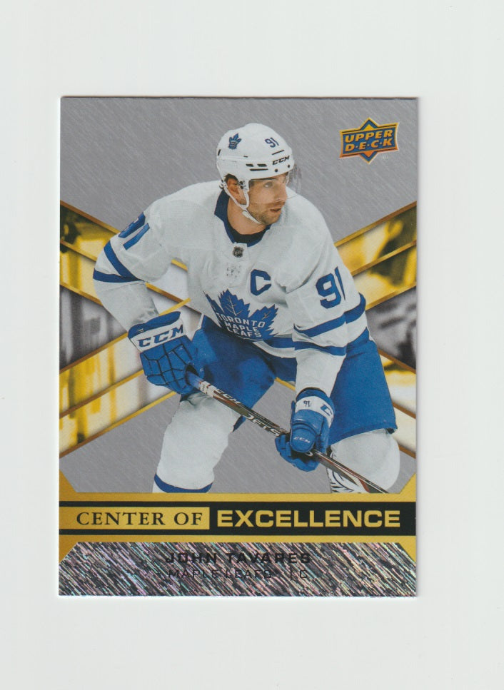 2020-21 Upper Deck Overtime Center of Excellence #CE-4 John Tavares