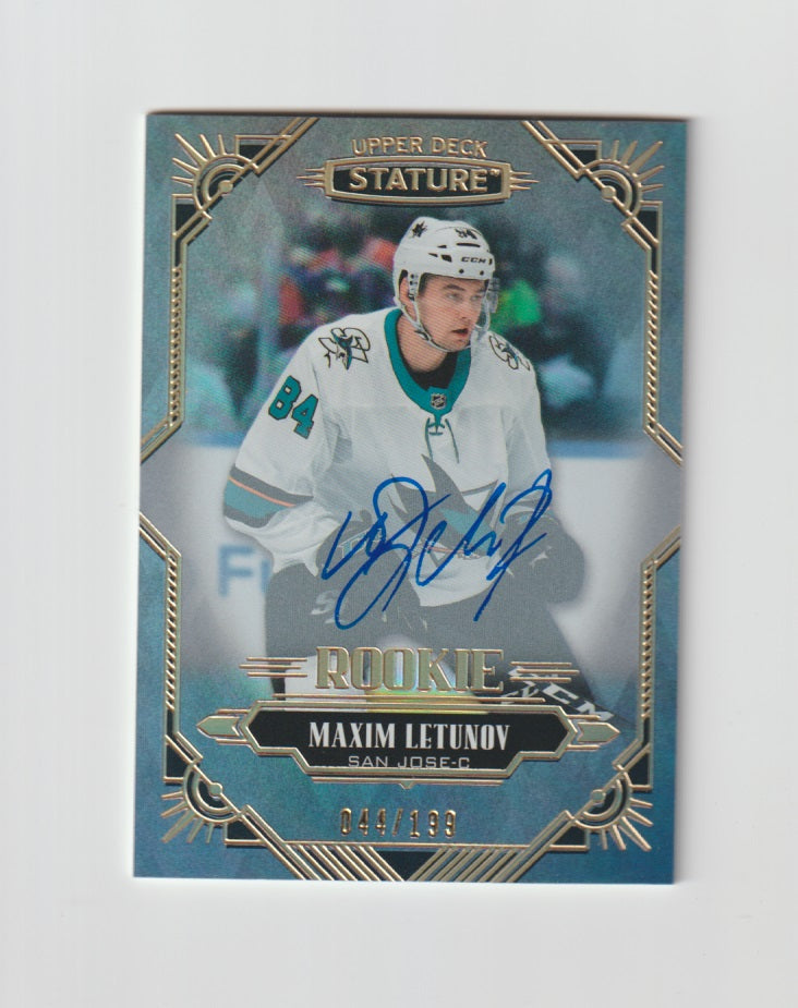 2020-21 Upper Deck Stature Autographs #176 Maxim Letunov