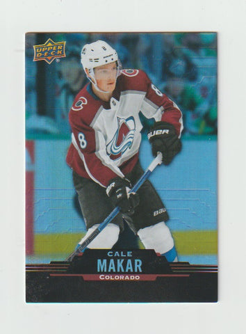 CALE MAKAR GAME USED 2020-21 3RD JERSEY HELMET COLORADO AVALANCHE TEAM HOLO