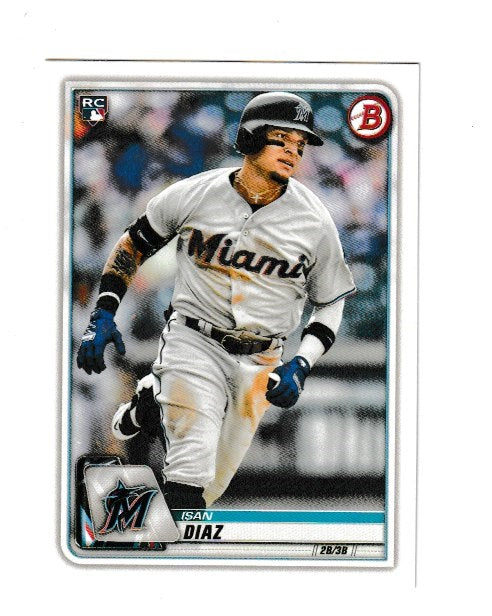 2020 Bowman Rookie Card #5 Isan Diaz