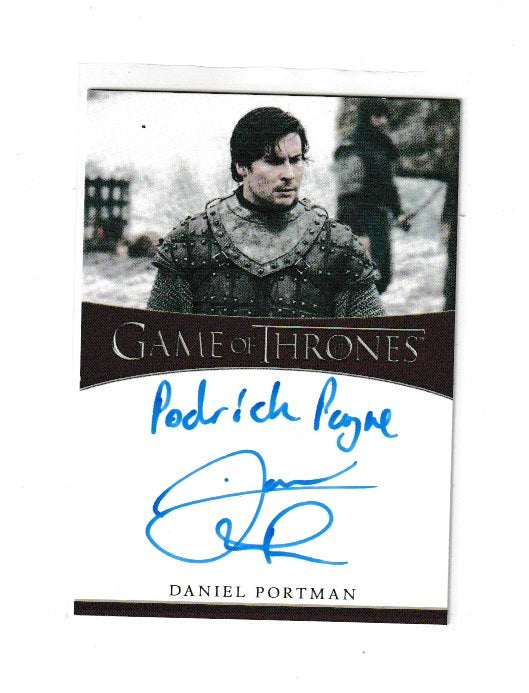 2020 Game of Thrones The Complete Series Inscription Autographs Daniel Portman as Podrick Payne