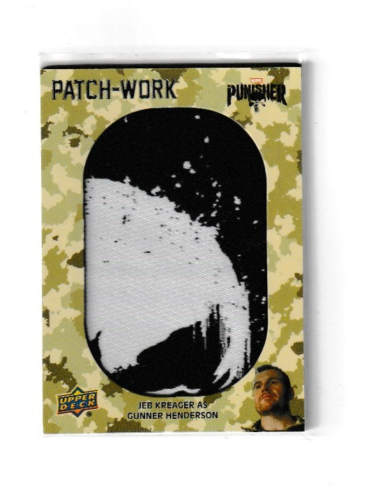 2020 Punisher Season 1 Patch-Work Puzzles #PWP2 Jeb Kreager as Gunner Henderson