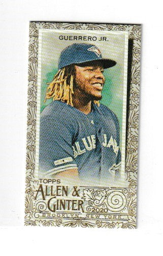 2020 Topps Allen and Ginter Mini Gold Border #50 Vladimir Guerrero Jr