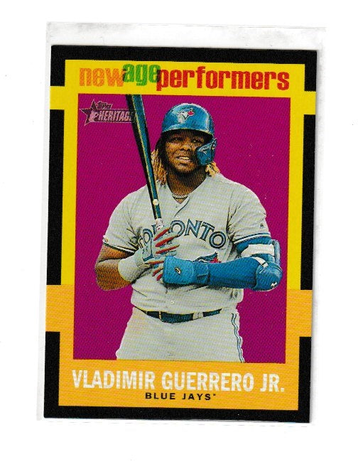 2020 Topps Heritage New Age Performers #NAP-10 Vladimir Guerrero Jr