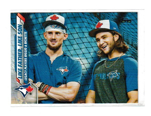 2020 Topps Like Father, Like Son #61 Bo Bichette & Cavan Biggio