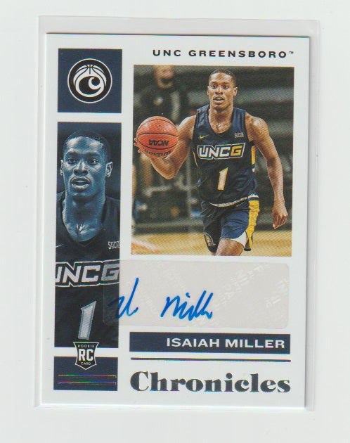 2021-22 Chronicles Draft Picks Chronicles Rookie Signatures #CR-IMI Isaiah Miller