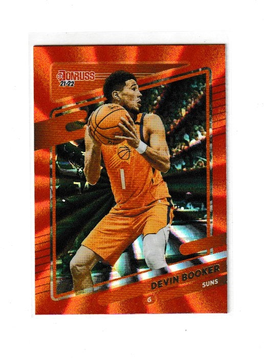 2021-22 Donruss Holo Orange Laser #200 Devin Booker