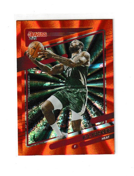 2021-22 Donruss Holo Orange Laser #86 P.J. Tucker