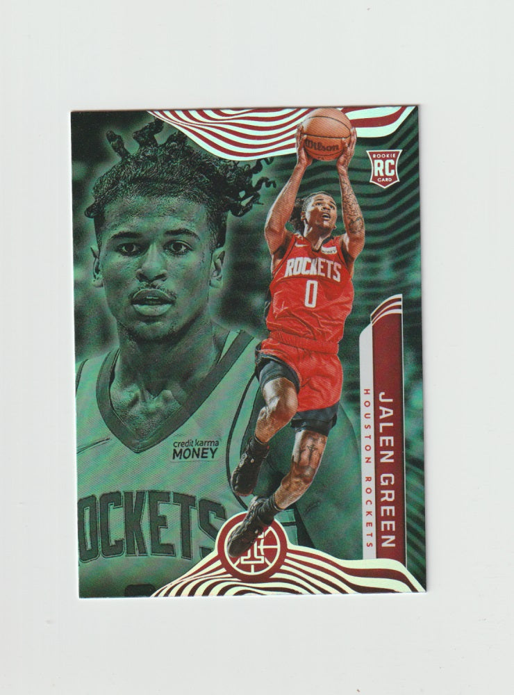 2021-22 Illusions Trophy Collection Emerald #152 Jalen Green