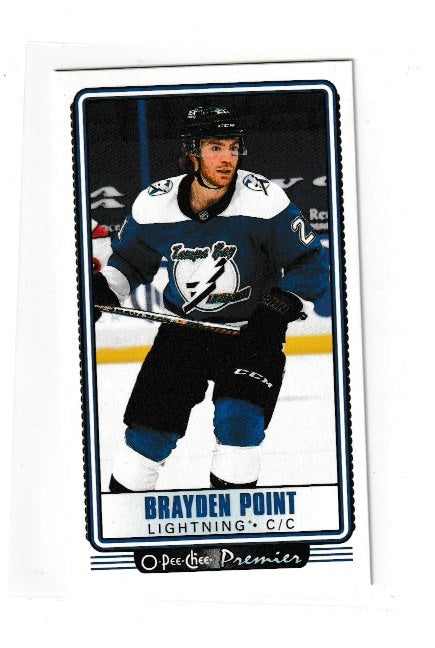 2021-22 O-Pee-Chee OPC Premier Tallboys #P-17 Brayden Point